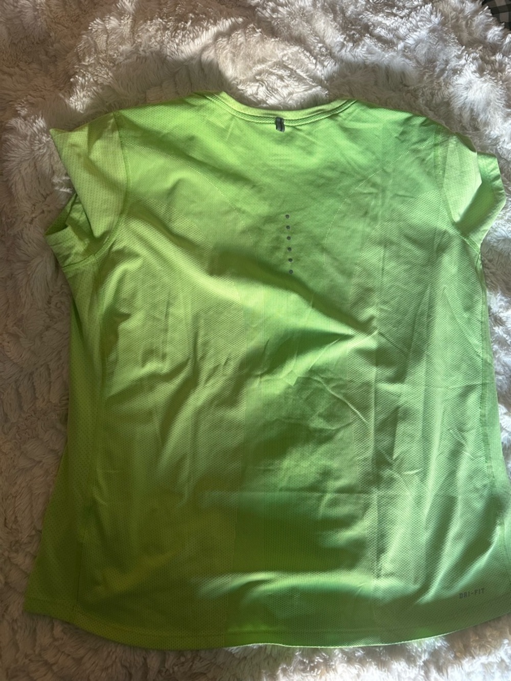 Nike Women's Dri-FIT Short-Sleeve Top Bright Green size XL - Picture 13 of 15